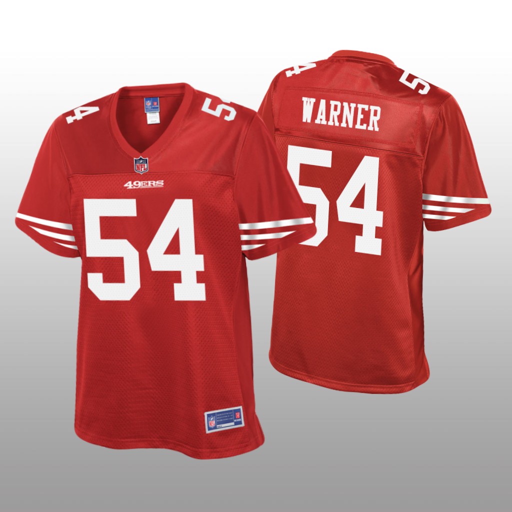 Women's Fred Warner #54 San Francisco 49ers Scarlet Pro Line Jersey