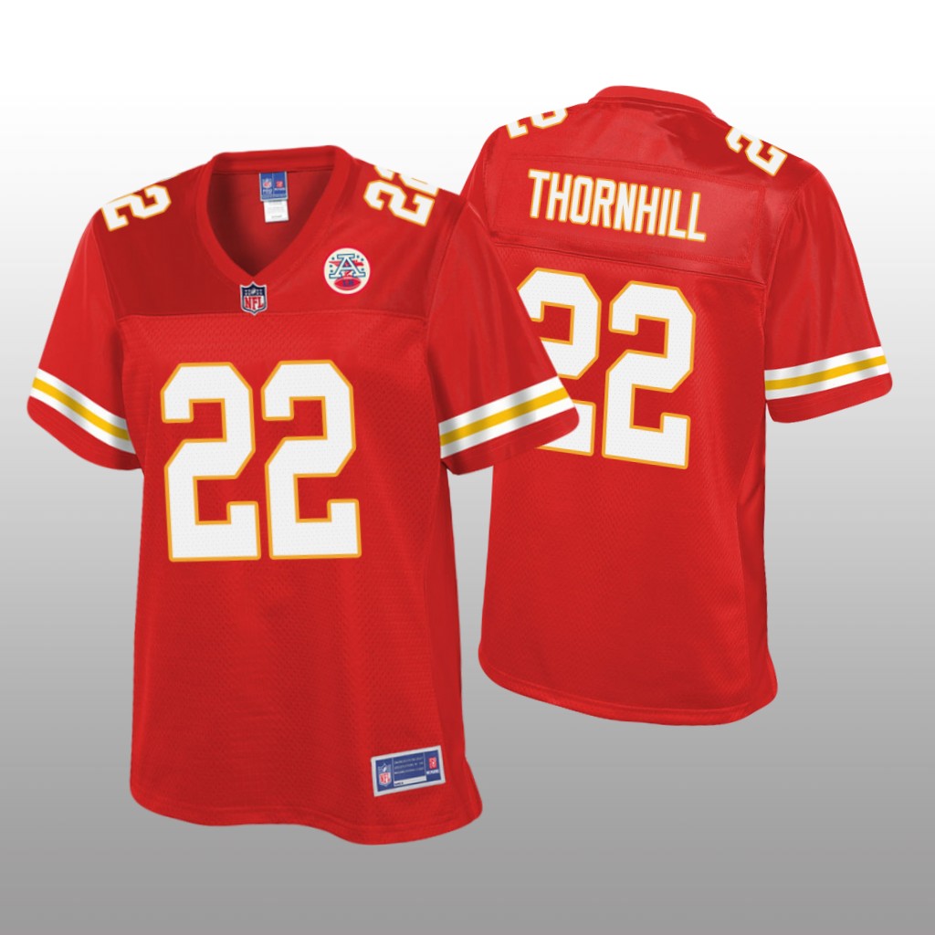 Women's Juan Thornhill #22 Kansas City Chiefs Red Pro Line Jersey