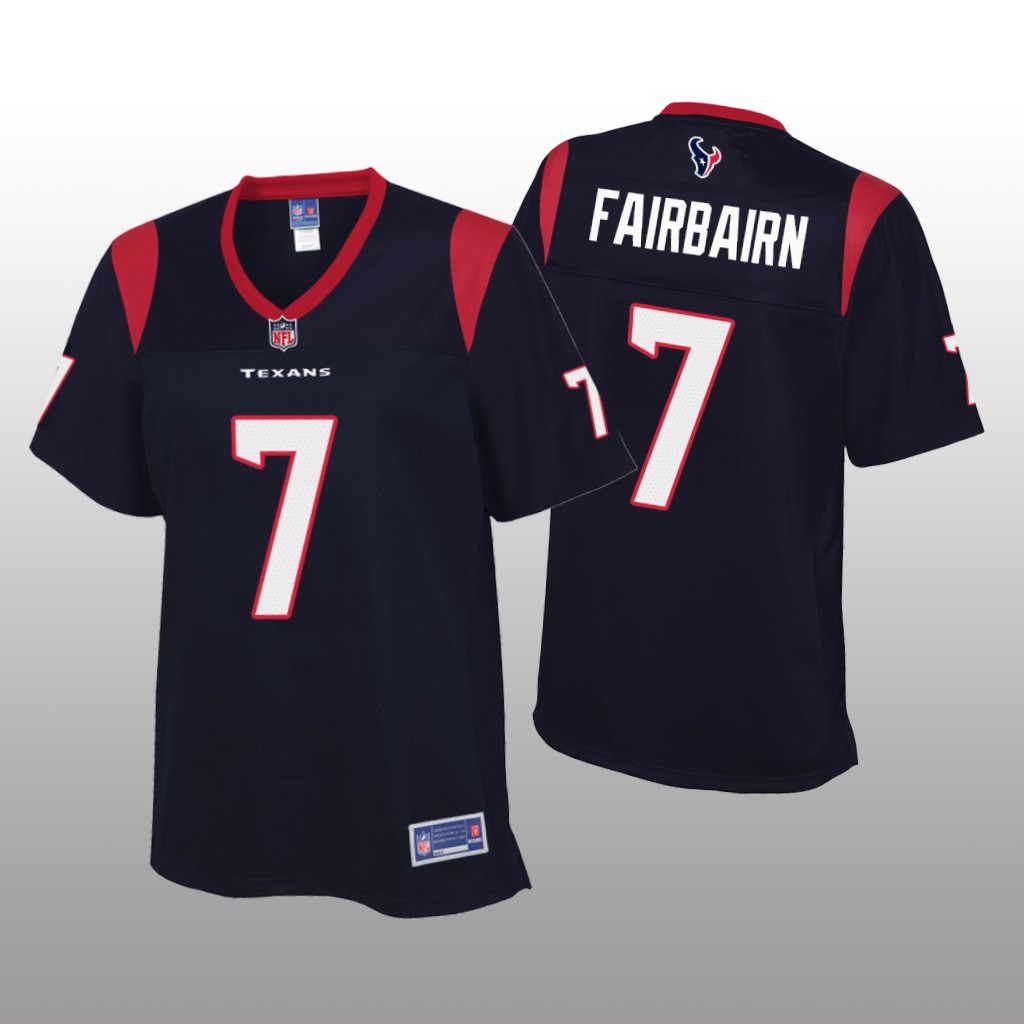 Women's Ka'imi Fairbairn #7 Houston Texans Navy Pro Line Jersey