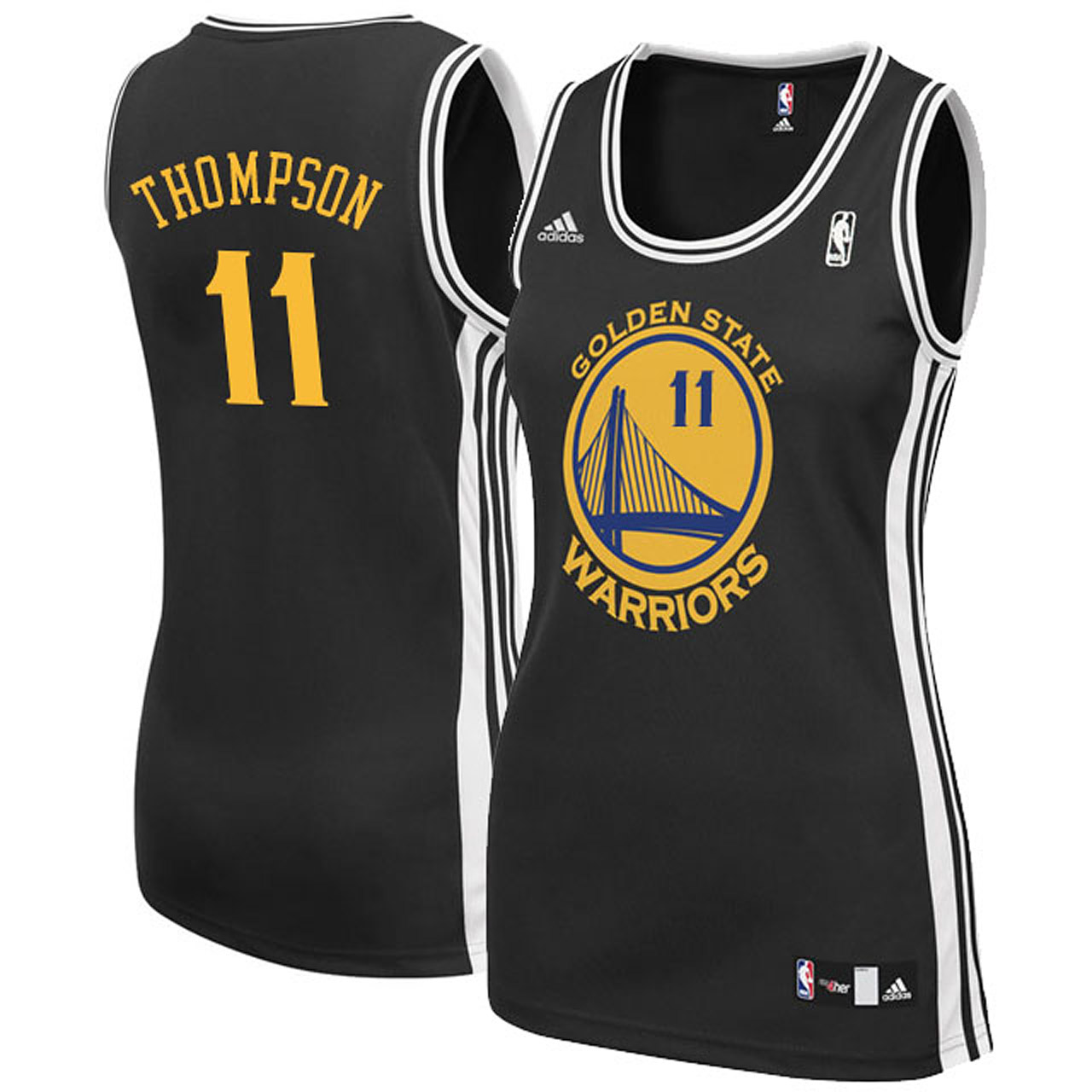 Women's Klay Thompson Golden State Warriors #11 Black Jersey