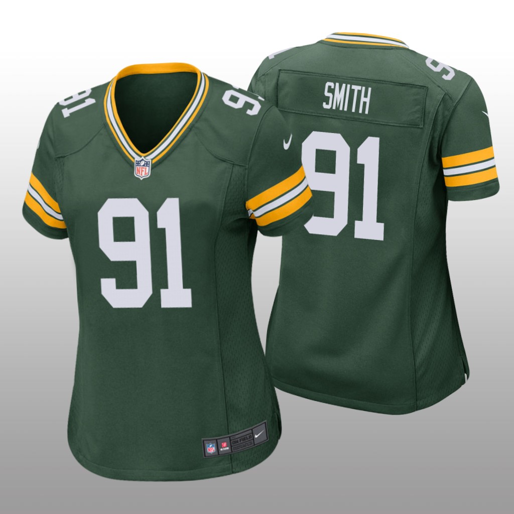 Women's Preston Smith #91 Green Bay Packers Green Game Jersey