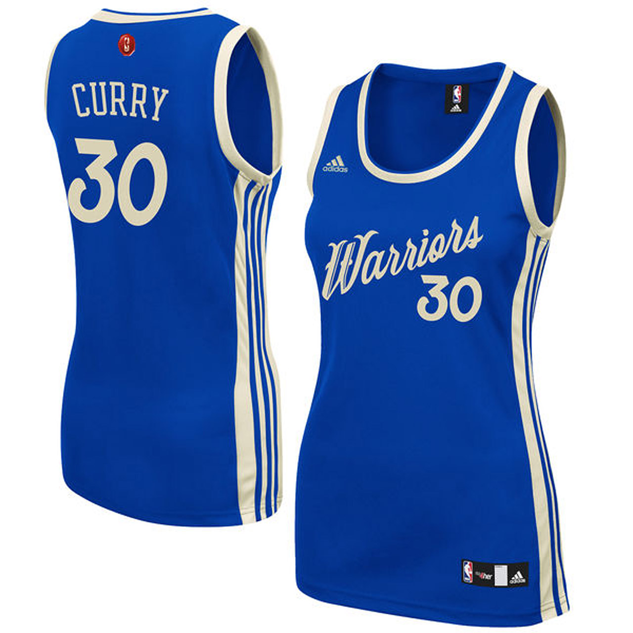 Women's Stephen Curry Golden State Warriors #30 Blue Christmas Day Swingman Jersey