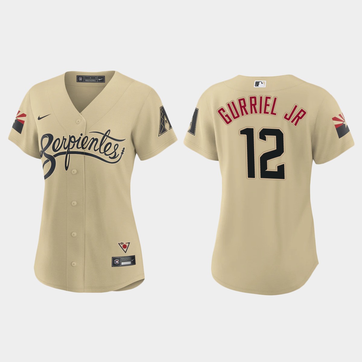 Women Arizona Diamondbacks Lourdes Gurriel Jr. Gold City Connect  Jersey
