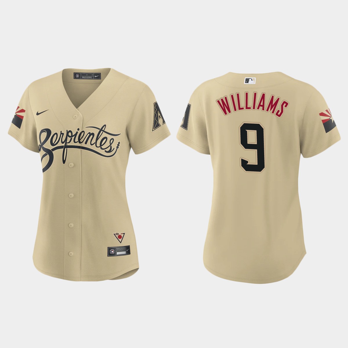 Women Arizona Diamondbacks Matt Williams Gold 2021 City Connect  Jersey