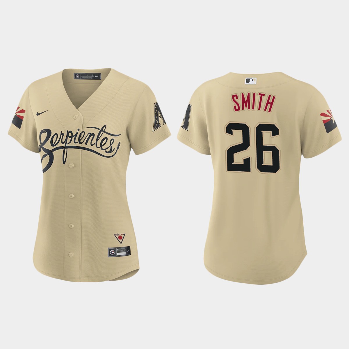 Women Arizona Diamondbacks Pavin Smith Gold 2021 City Connect  Jersey