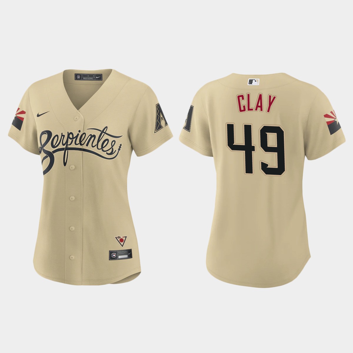 Women Arizona Diamondbacks Sam Clay Gold City Connect  Jersey