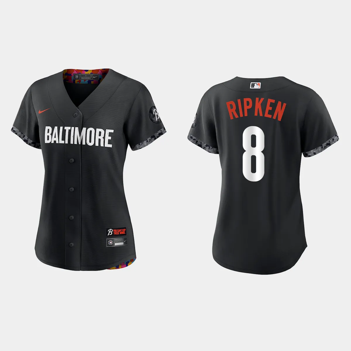 Women Baltimore Orioles Cal Ripken Jr. Black 2023 City Connect  Jersey