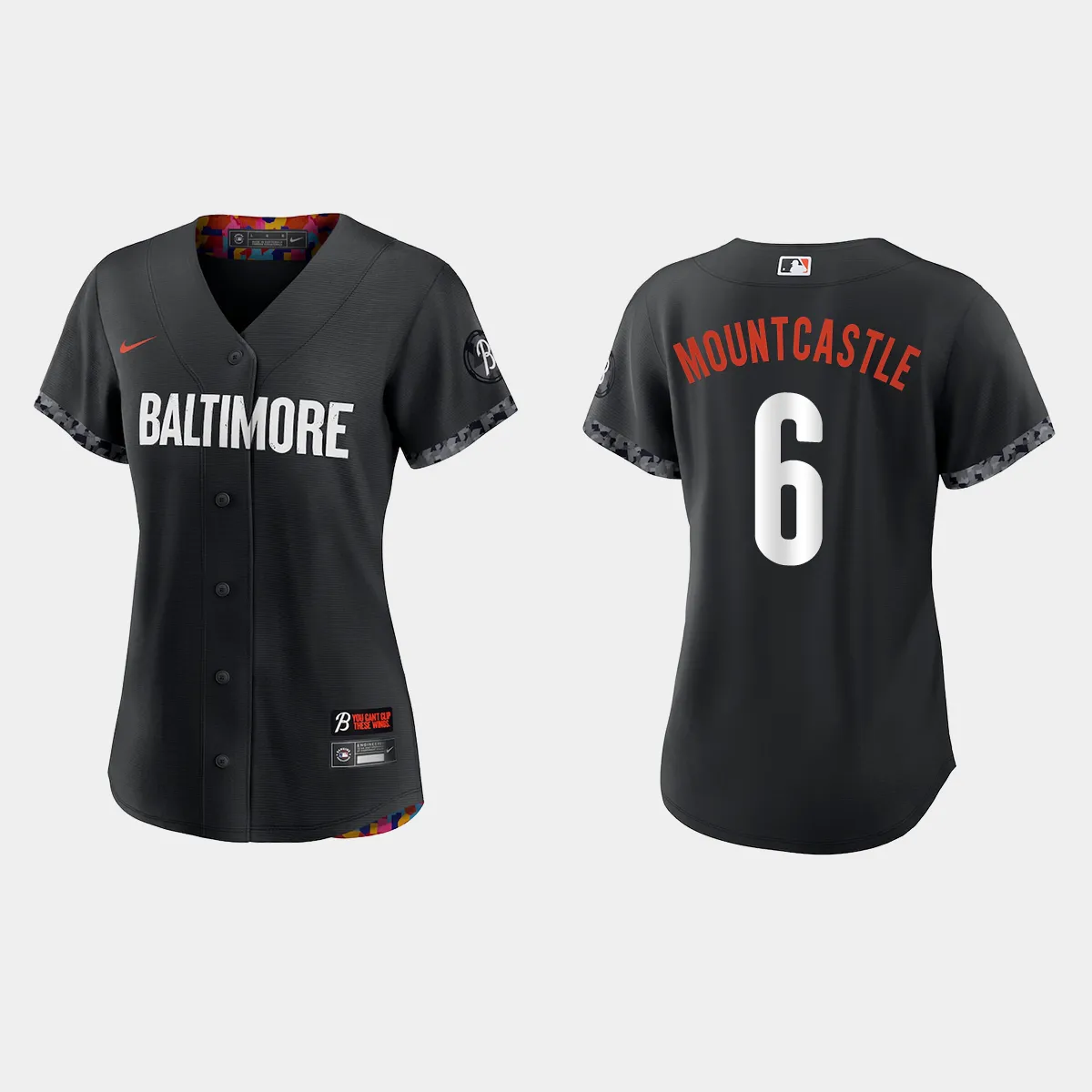 Women Baltimore Orioles Ryan Mountcastle Black 2023 City Connect  Jersey