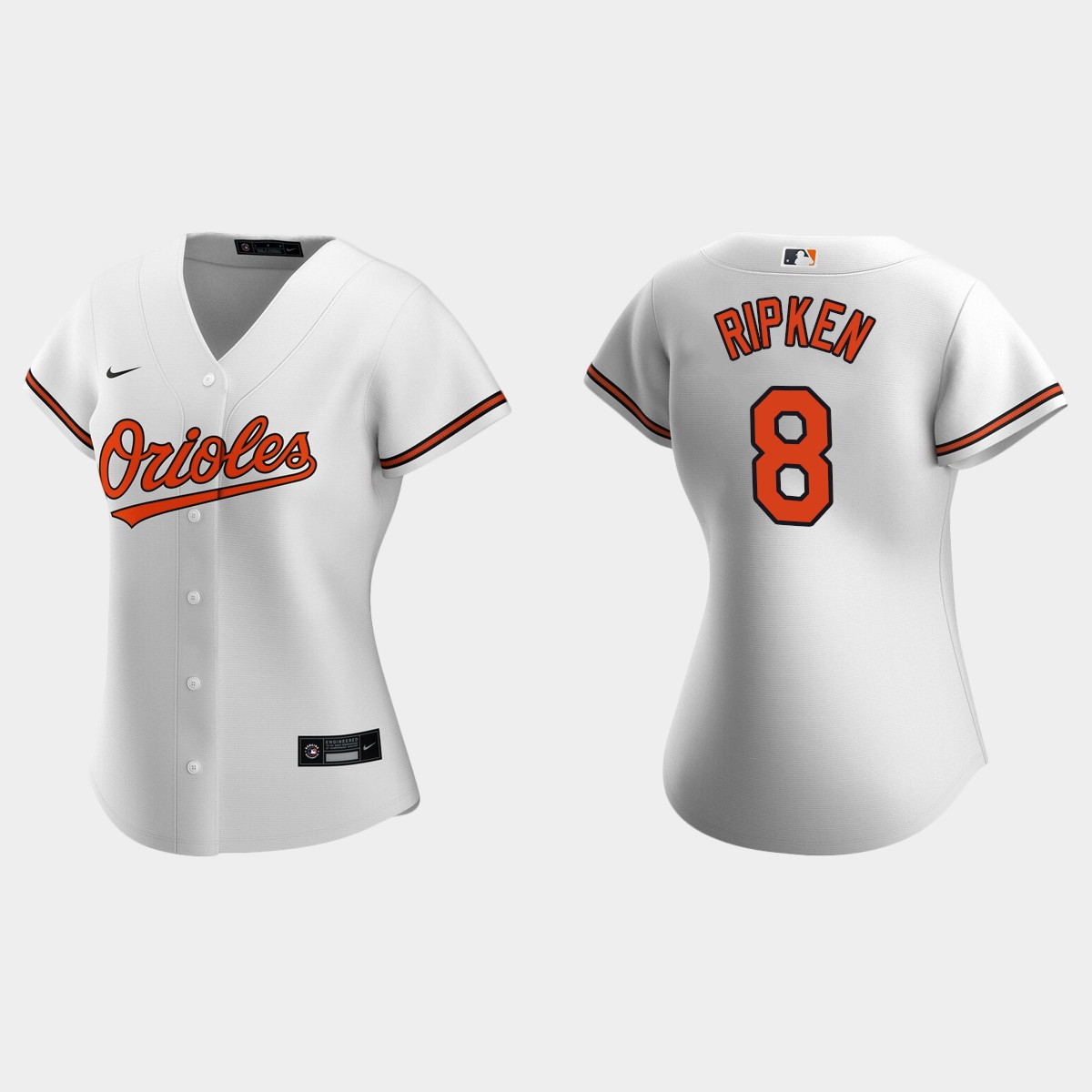 Women Cal Ripken Jr. #8 Baltimore Orioles  Home Jersey - White
