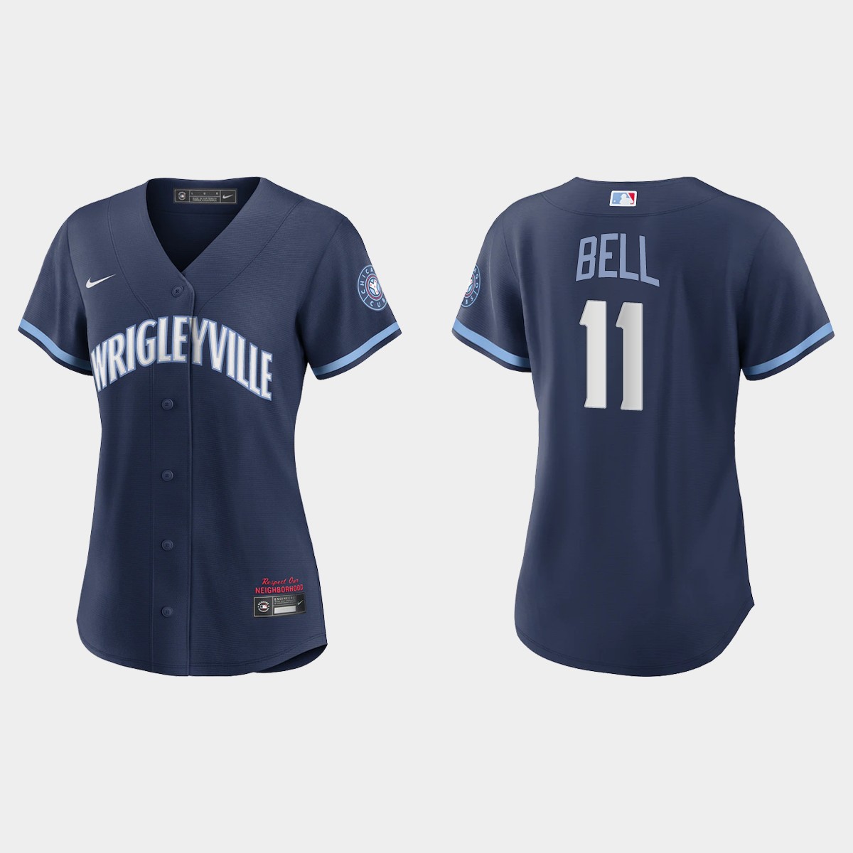 Women Chicago Cubs George Bell Navy 2021 City Connect  Jersey