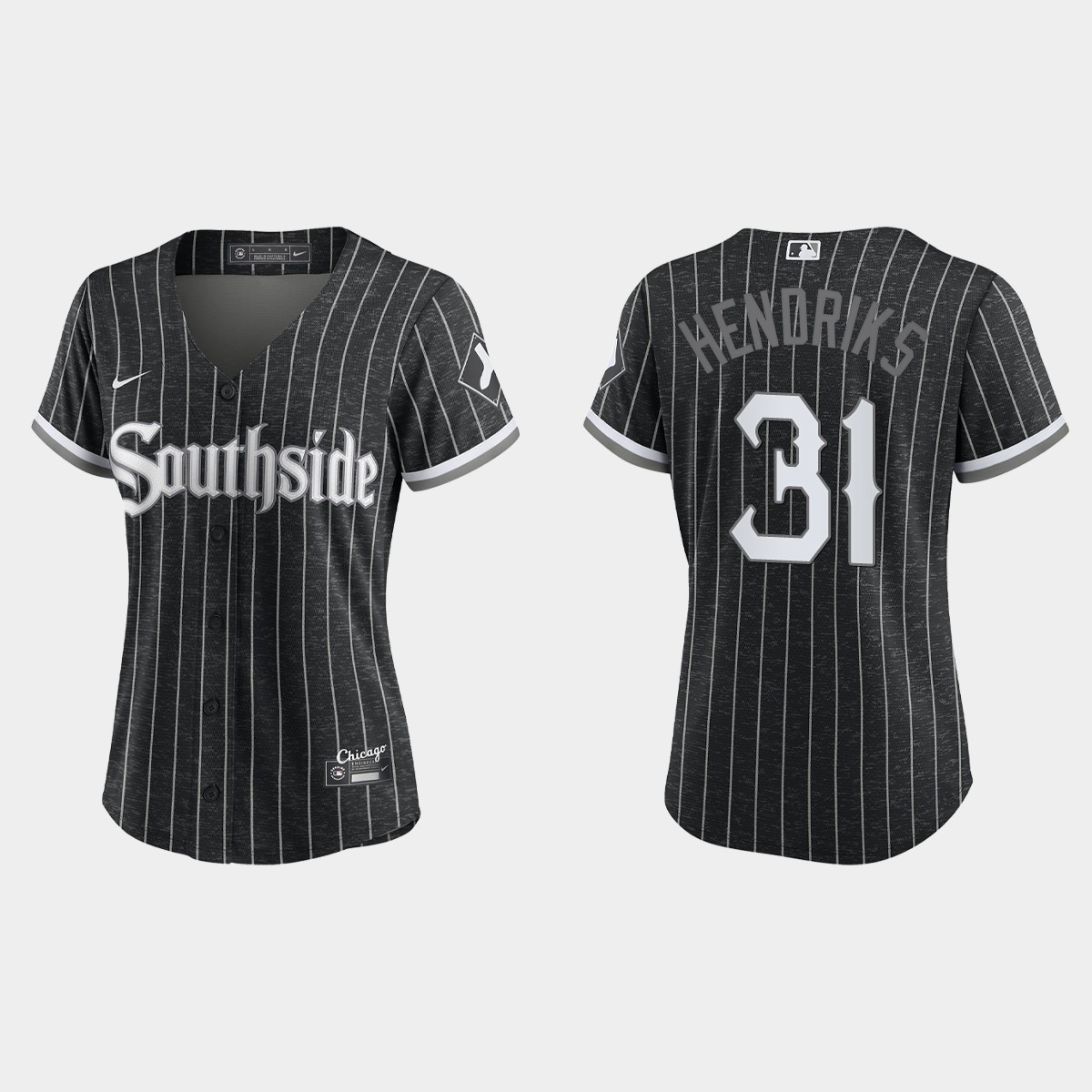 Women Chicago White Sox Liam Hendriks Black 2021 City Connect  Jersey