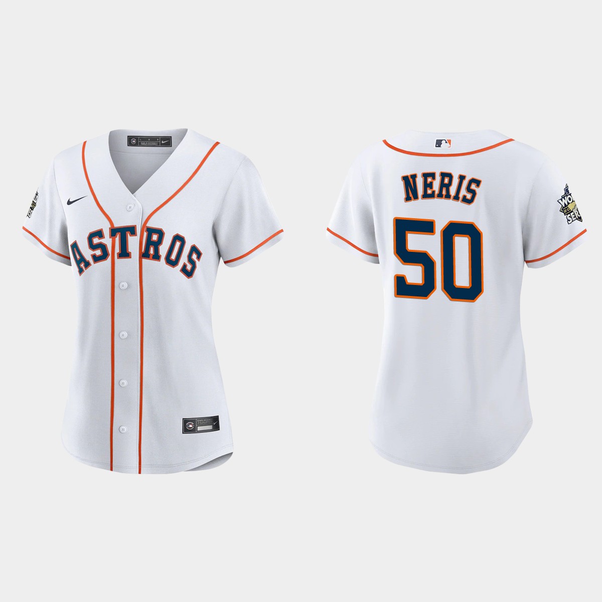 Women Houston Astros Hector Neris White 2022 World Series  Jersey