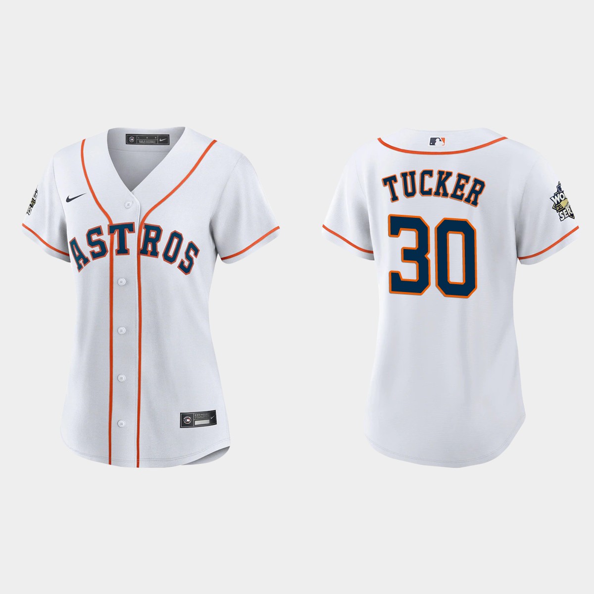 Women Houston Astros Kyle Tucker White 2022 World Series  Jersey