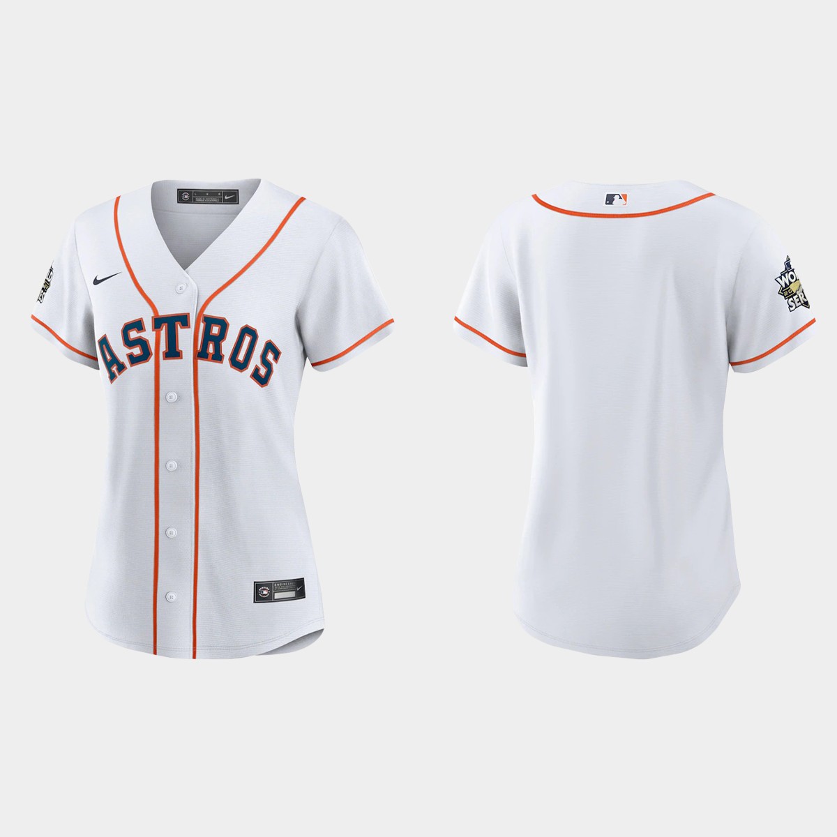 Women Houston Astros White 2022 World Series  Jersey