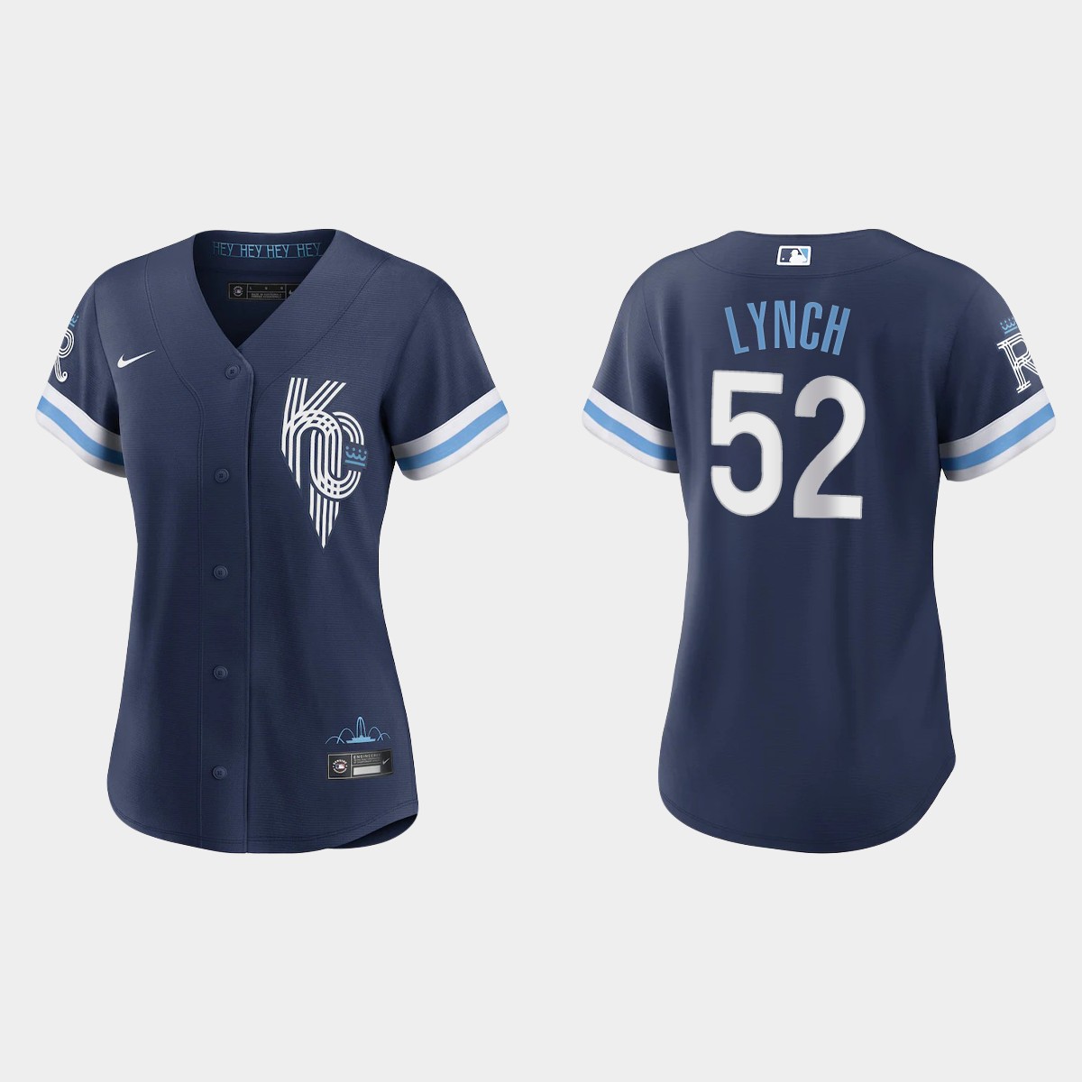 Women Kansas City Royals Daniel Lynch Navy 2022 City Connect  Jersey