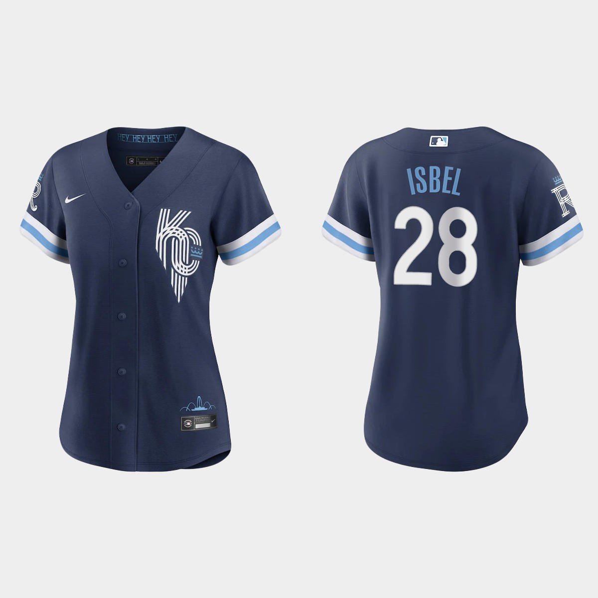 Women Kansas City Royals Kyle Isbel Navy 2022 City Connect  Jersey