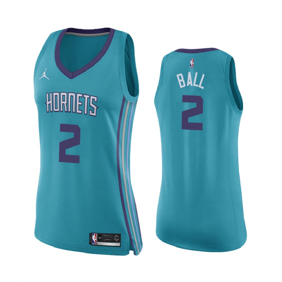 Women LaMelo Ball Charlotte Hornets Teal Icon 2020 Draft 2020-21 Jersey