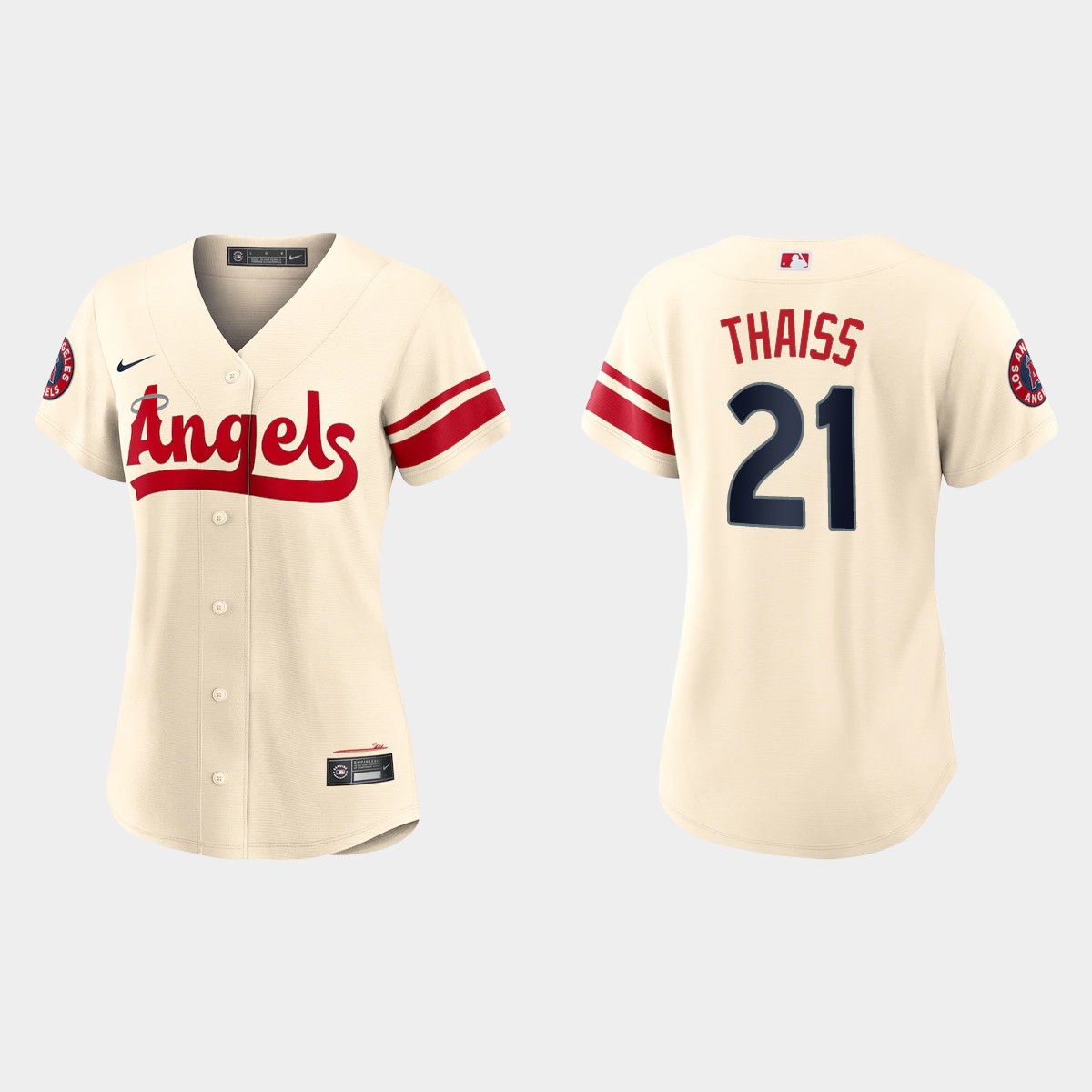 Women Los Angeles Angels Matt Thaiss Cream City Connect  Jersey