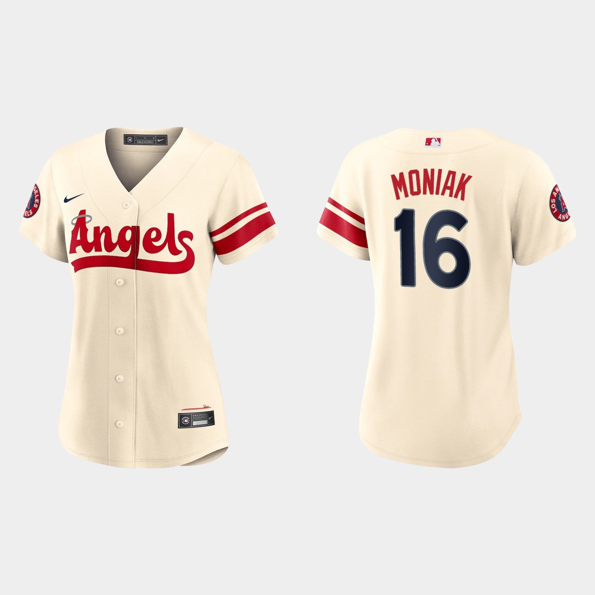 Women Los Angeles Angels Mickey Moniak Cream City Connect  Jersey