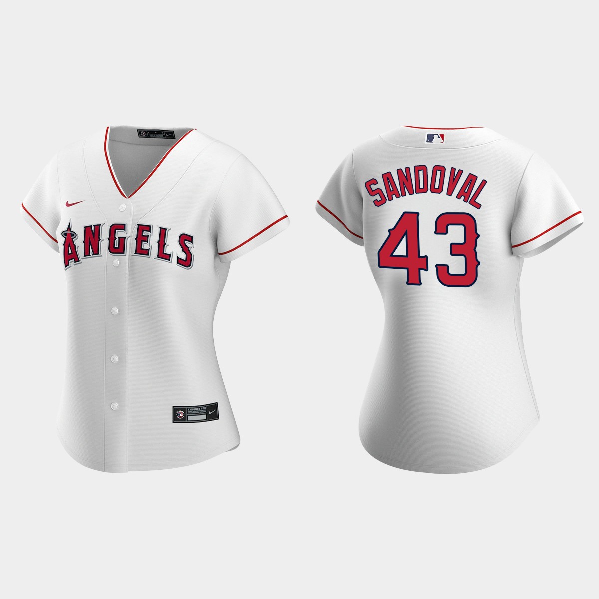 Women Los Angeles Angels Patrick Sandoval White  Home Jersey