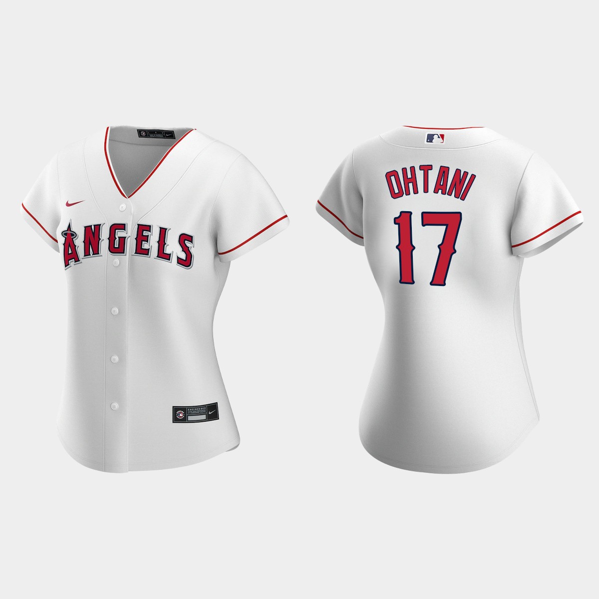 Women Los Angeles Angels Shohei Ohtani White  Home Jersey