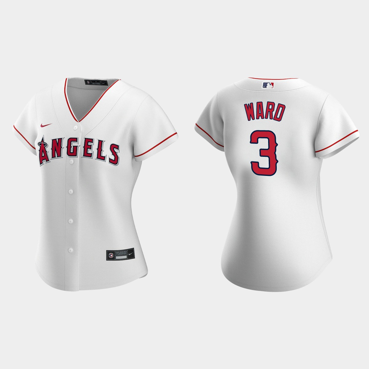 Women Los Angeles Angels Taylor Ward White  Jersey