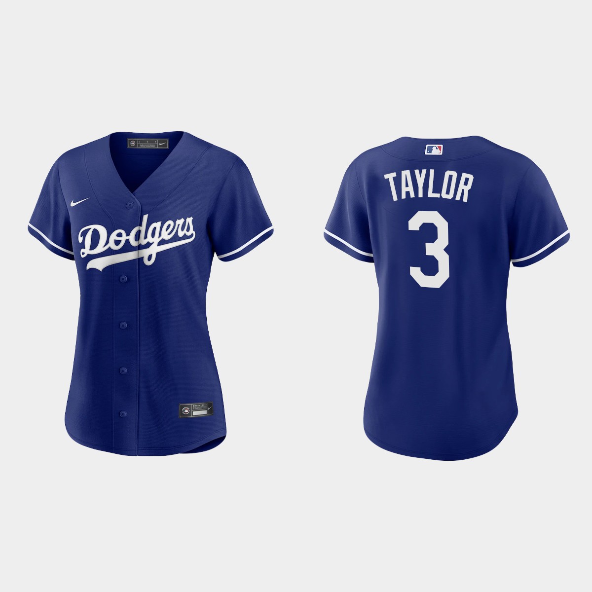 Women Los Angeles Dodgers Chris Taylor Royal  Alternate Jersey