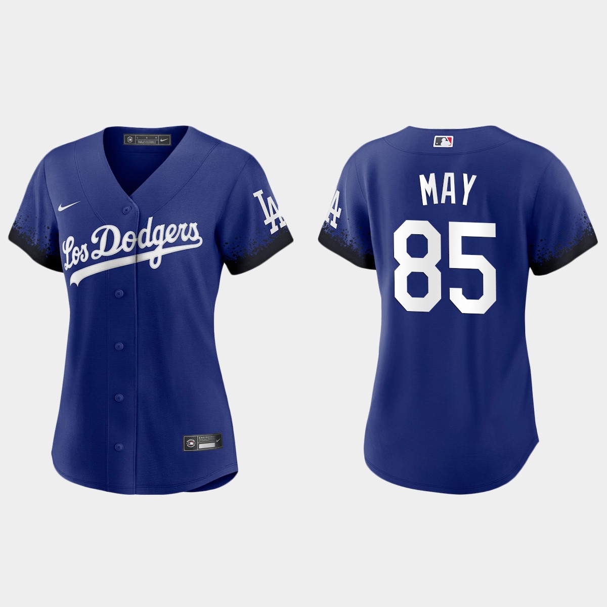 Women Los Angeles Dodgers Dustin May Royal 2021 City Connect  Jersey