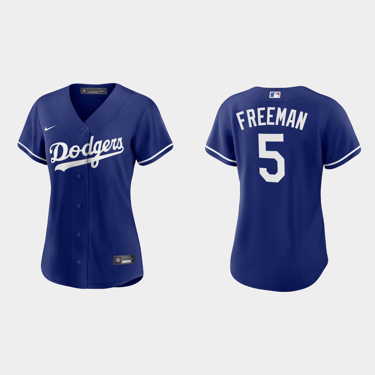 Women Los Angeles Dodgers Freddie Freeman Royal  Alternate Jersey