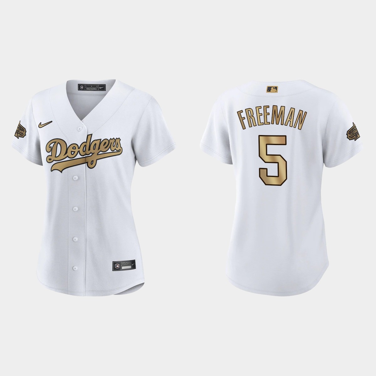 Women Los Angeles Dodgers Freddie Freeman White 2022 MLB All-Star Game  Jersey
