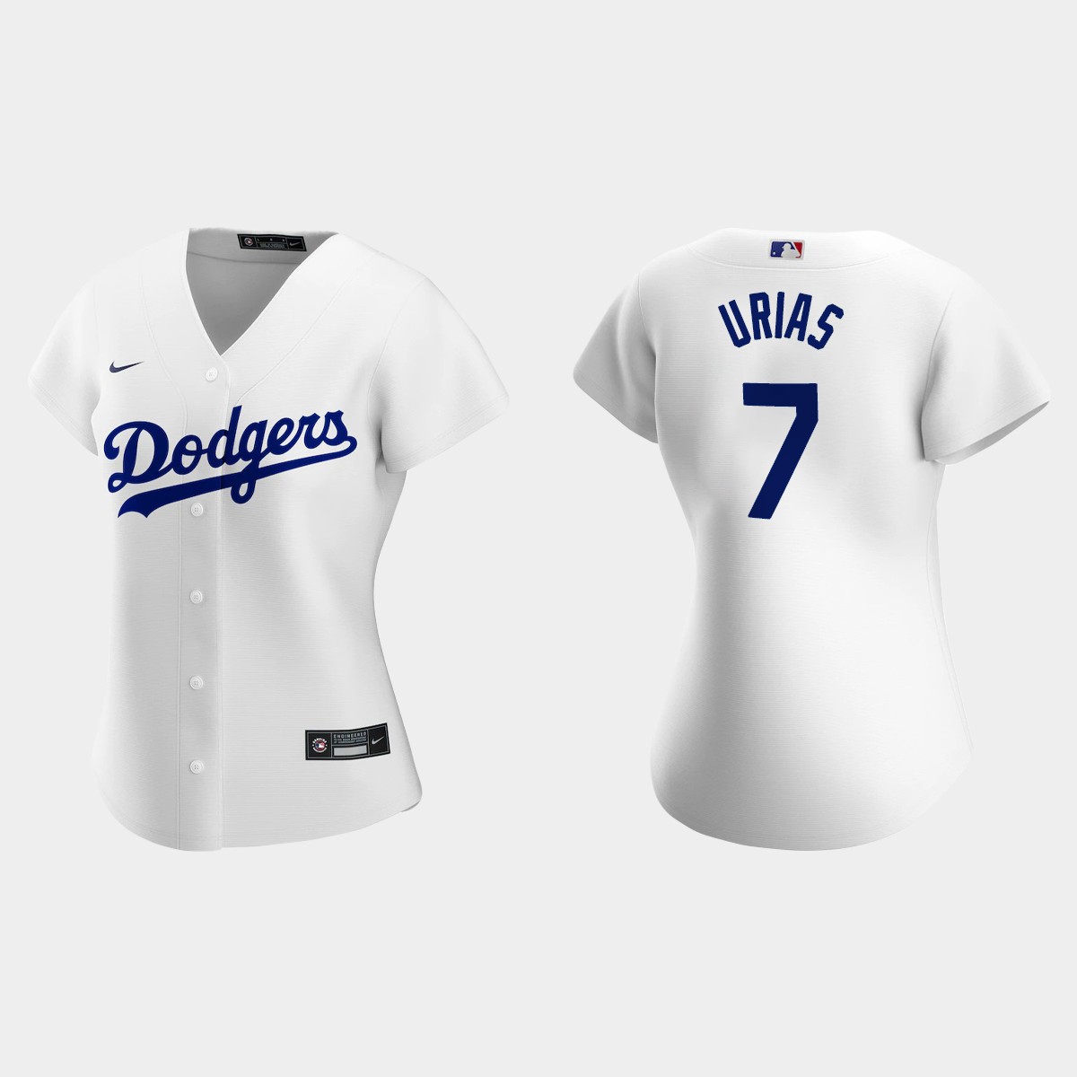 Women Los Angeles Dodgers Julio Urias White  Home Jersey