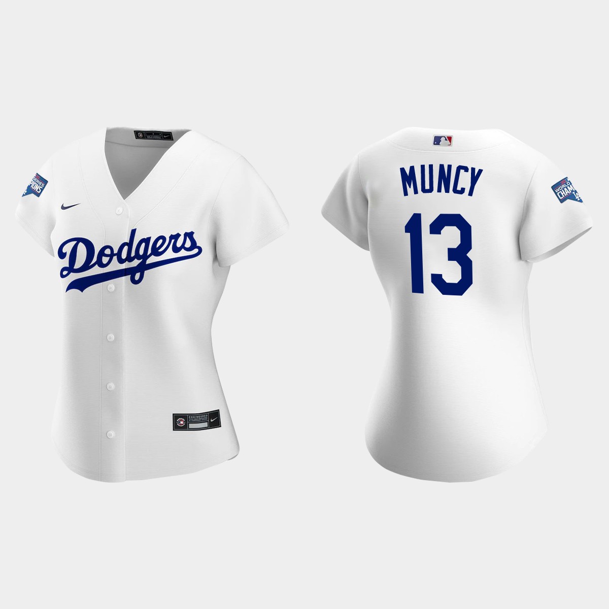 Women Los Angeles Dodgers Max Muncy Black 2020 World Series Champions Home  Player Jersey