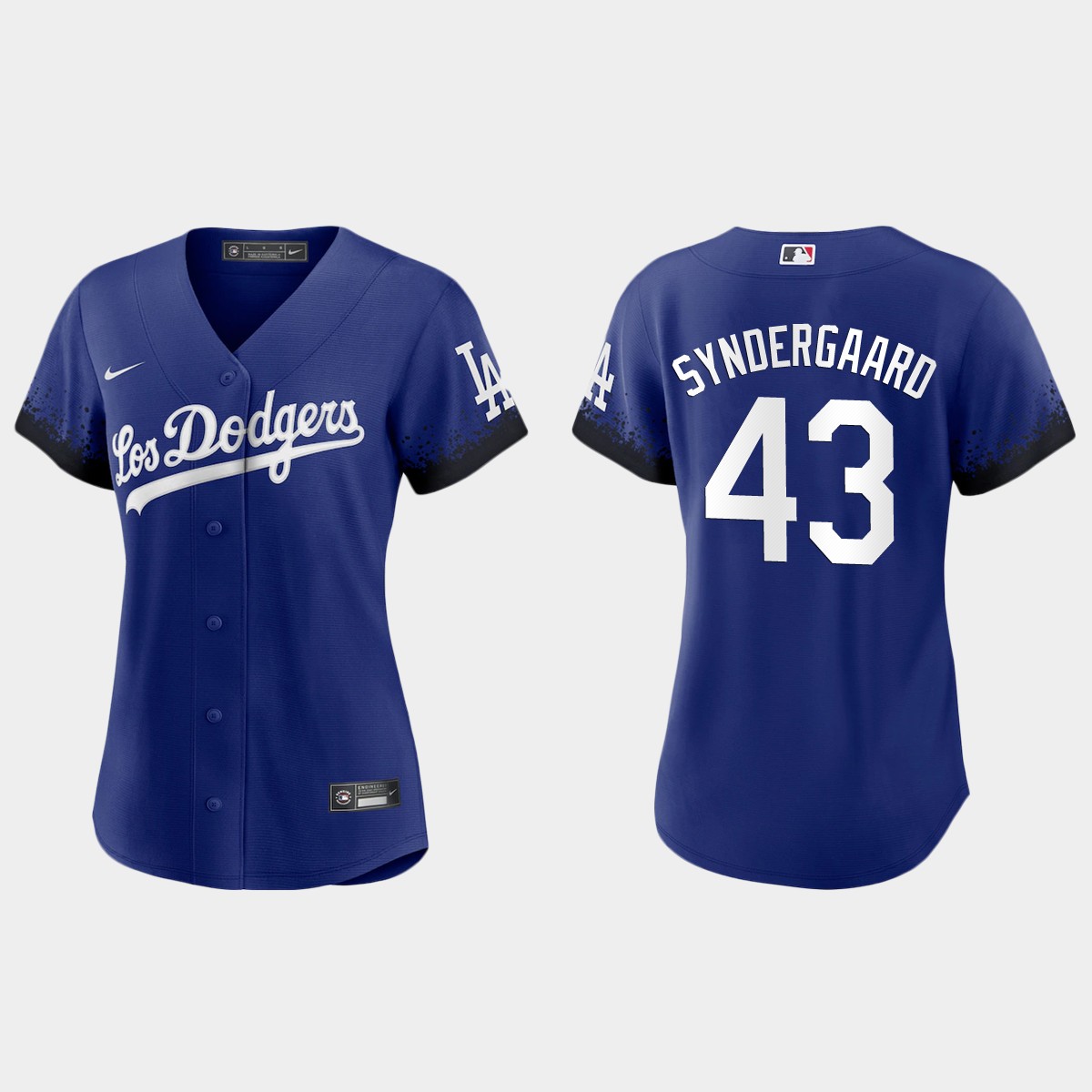 Women Los Angeles Dodgers Noah Syndergaard Royal City Connect  Jersey