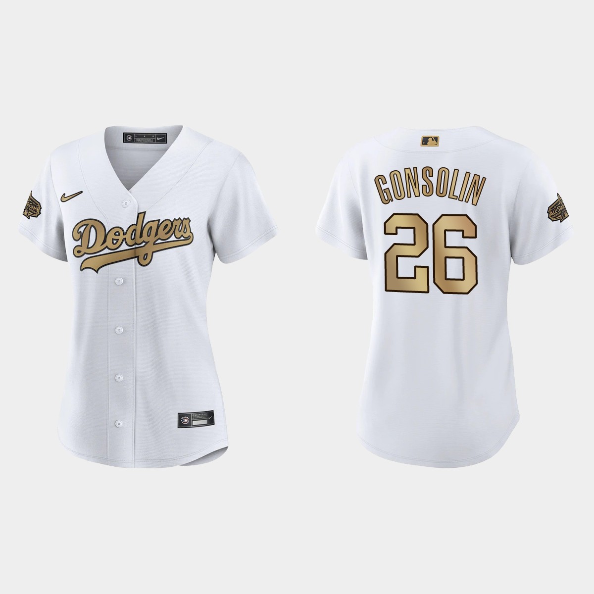 Women Los Angeles Dodgers Tony Gonsolin White 2022 MLB All-Star Game  Jersey