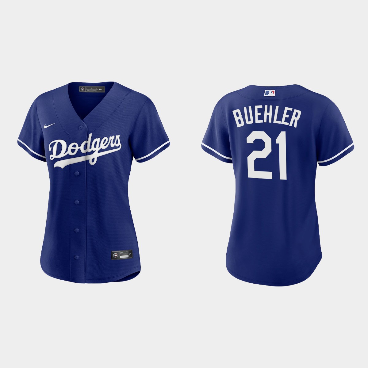 Women Los Angeles Dodgers Walker Buehler Royal  Alternate Jersey