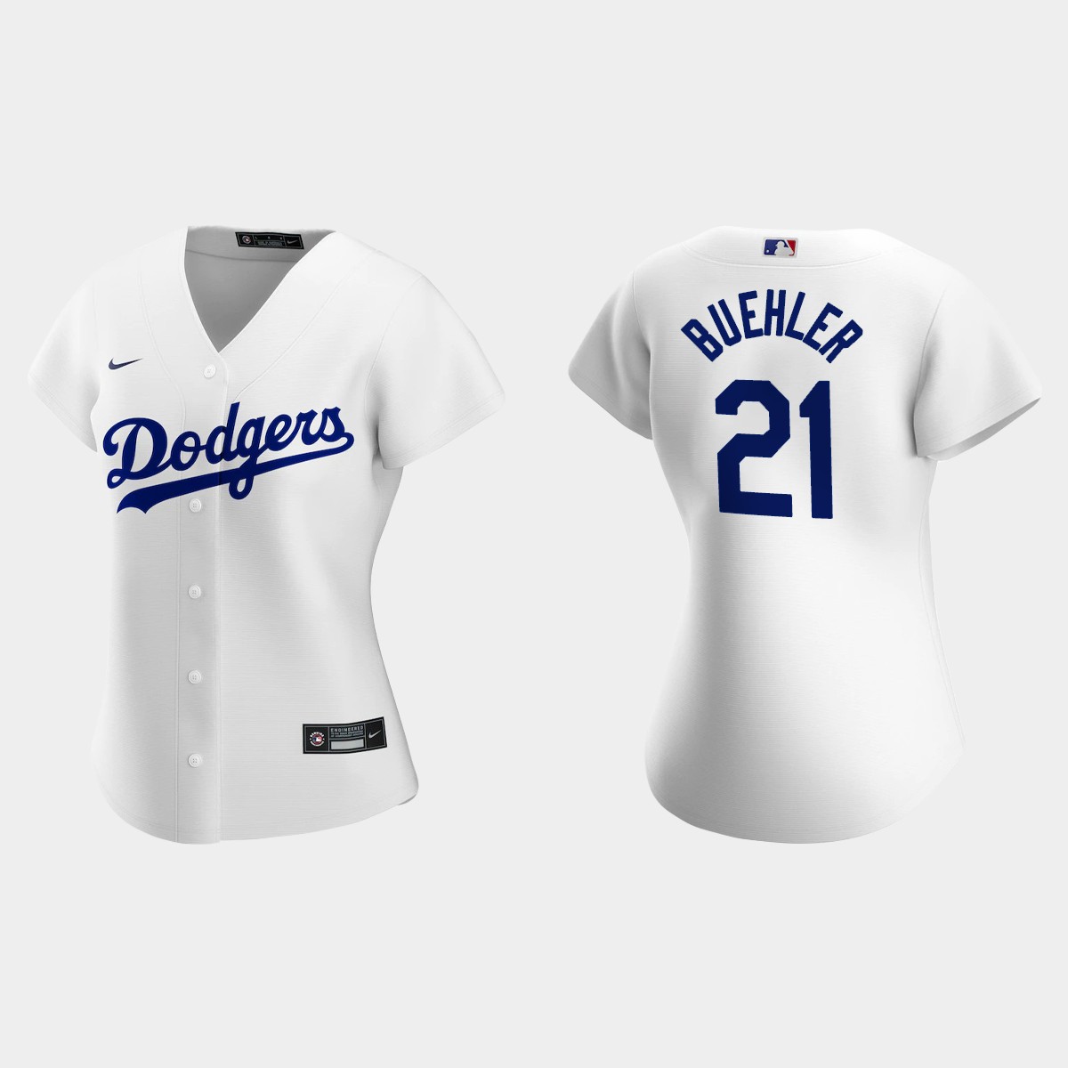 Women Los Angeles Dodgers Walker Buehler White  Home Jersey