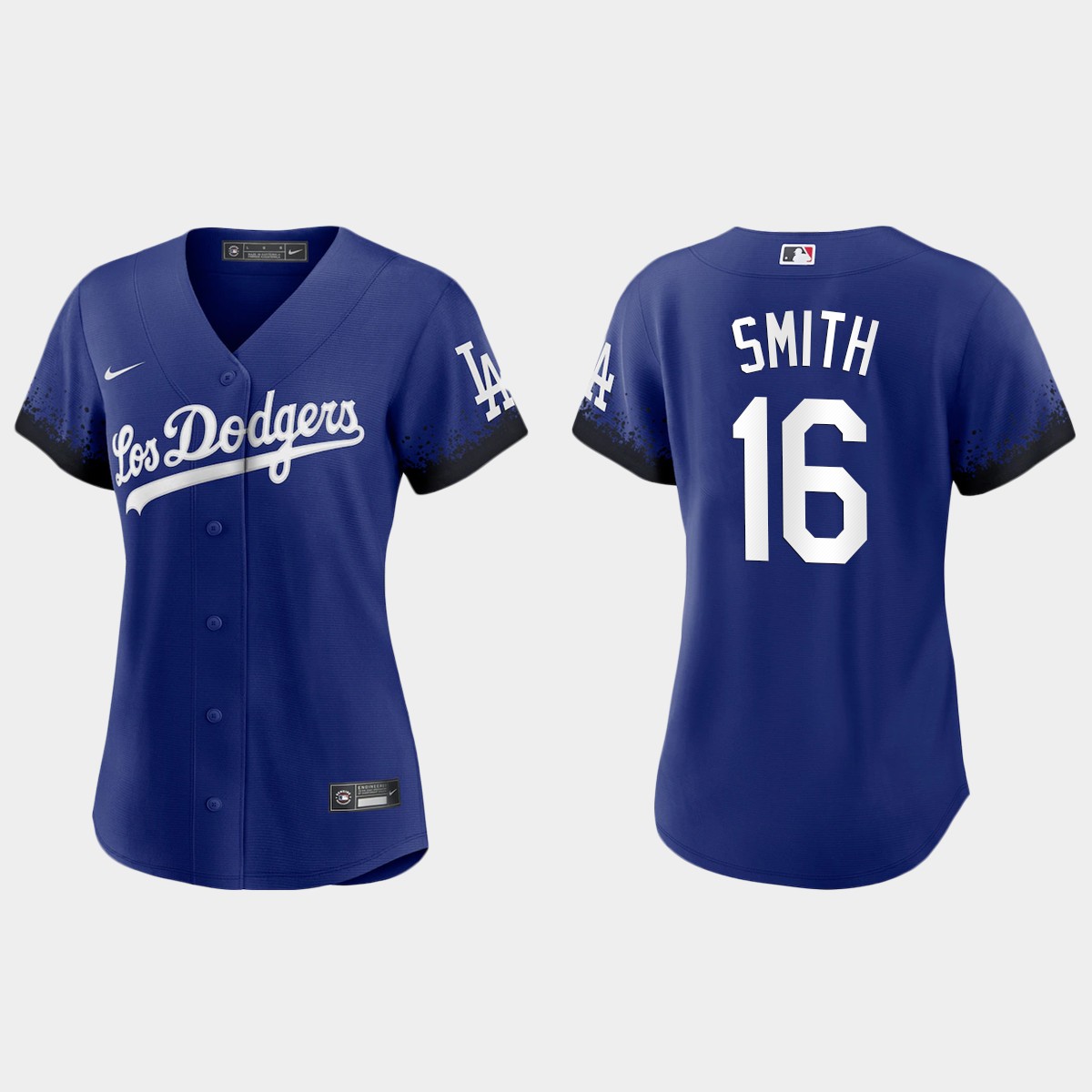 Women Los Angeles Dodgers Will Smith Royal 2021 City Connect  Jersey