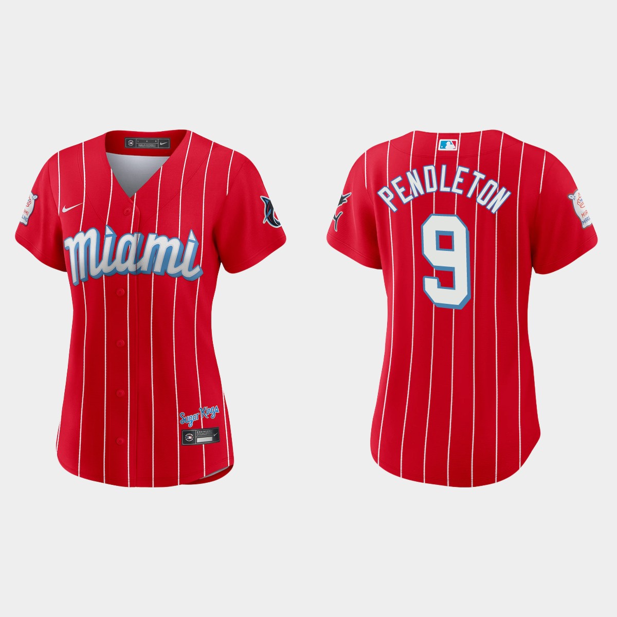 Women Miami Marlins Terry Pendleton Red 2021 City Connect  Jersey