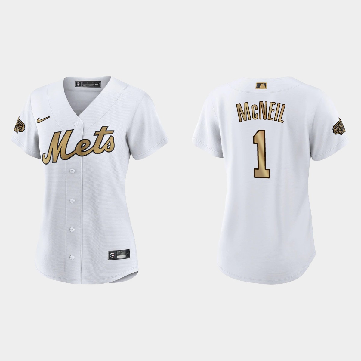 Women New York Mets Jeff McNeil White 2022 MLB All-Star Game  Jersey