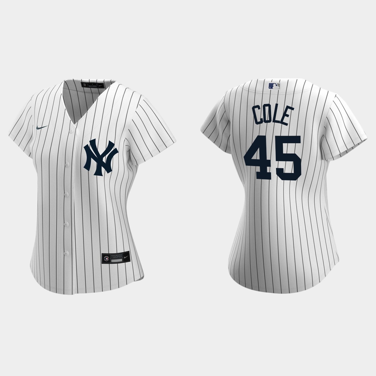 Women New York Yankees Gerrit Cole White  2020 Home Jersey
