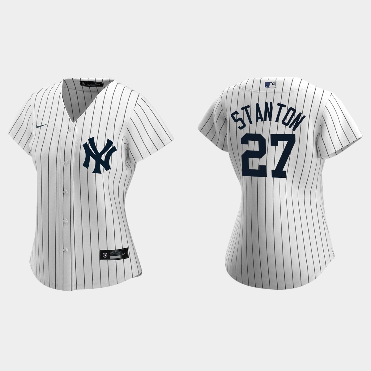 Women New York Yankees Giancarlo Stanton White  2020 Home Jersey