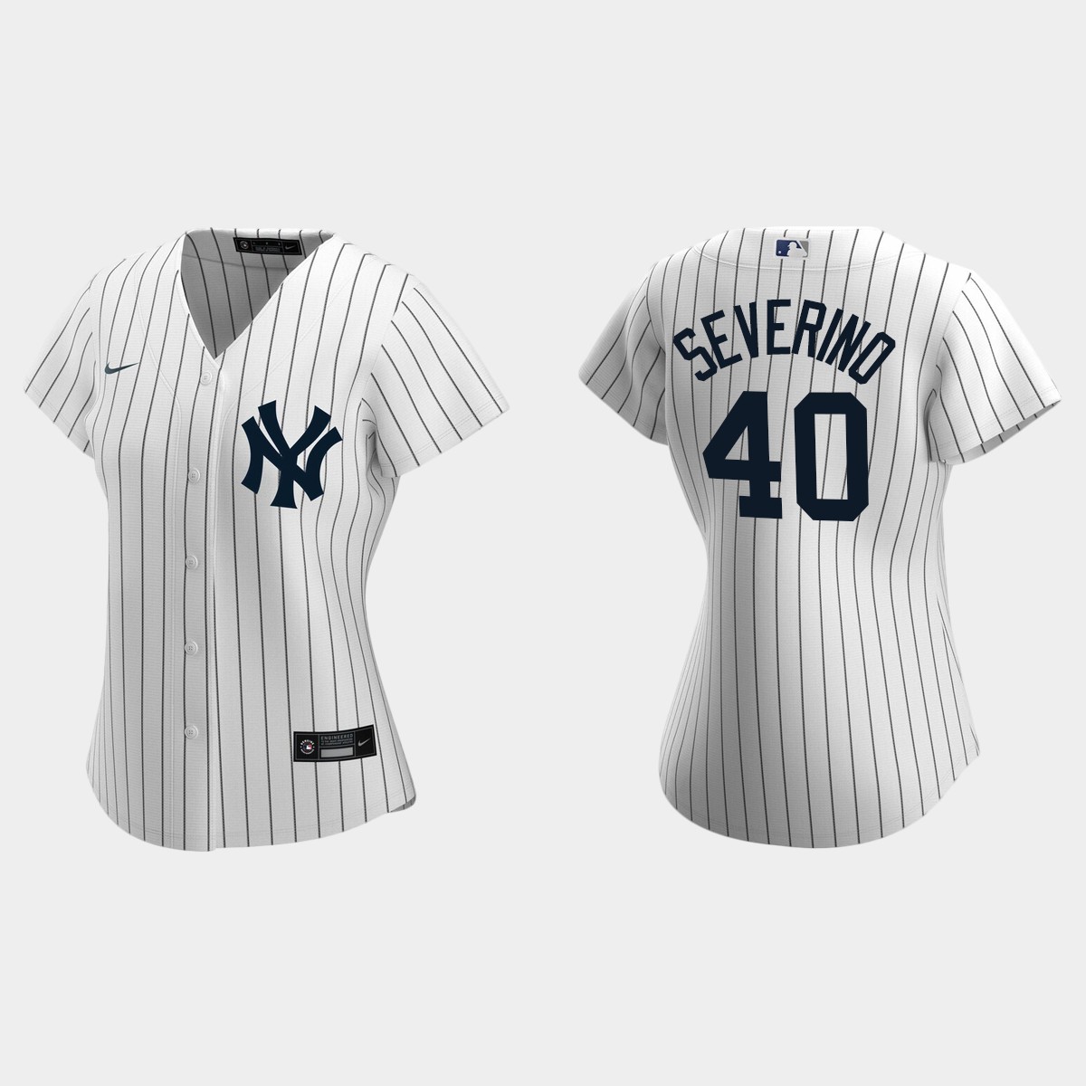 Women New York Yankees Luis Severino White  2020 Home Jersey