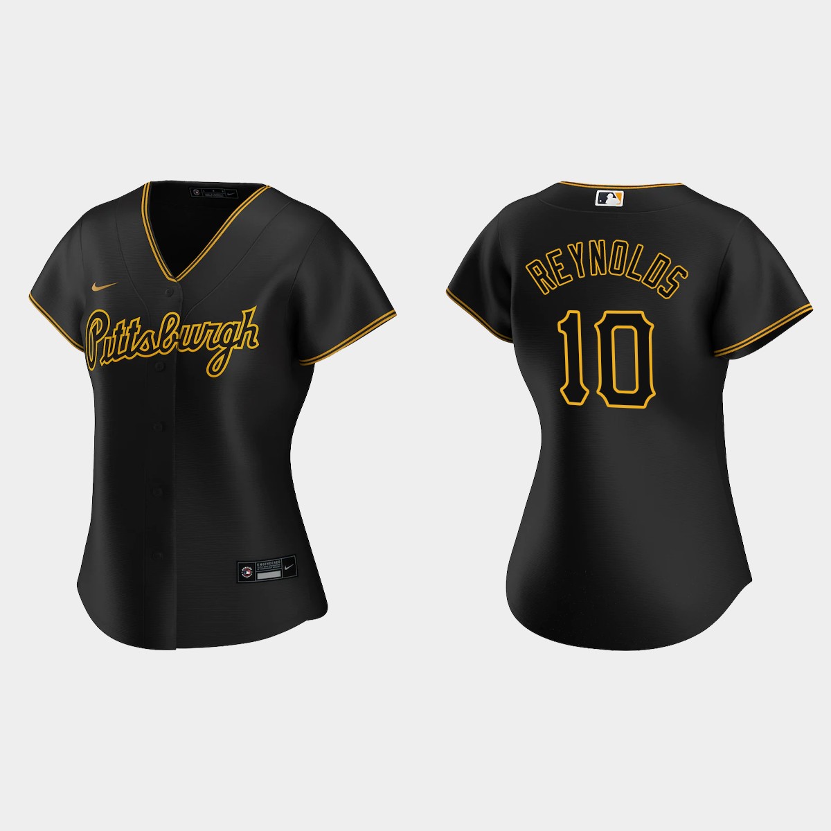 Women Pittsburgh Pirates Bryan Reynolds Team Script Black  Alternate Jersey