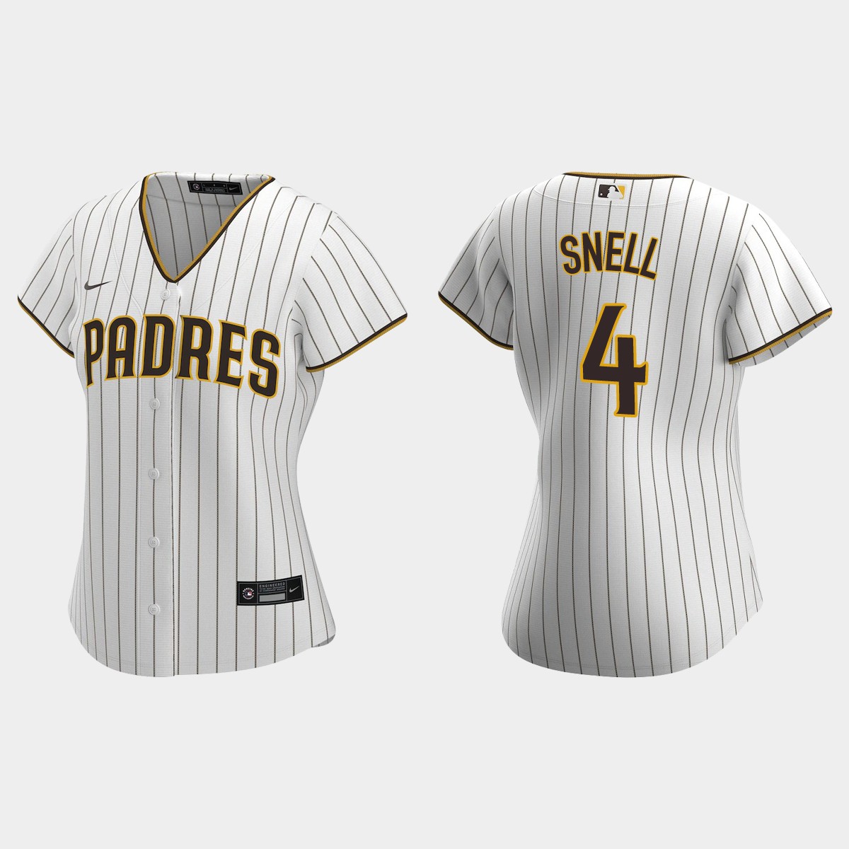 Women San Diego Padres Blake Snell White Brown  Home Jersey