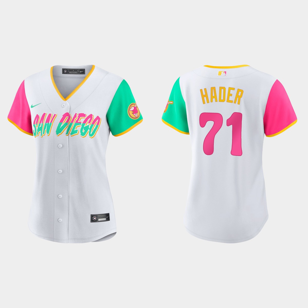 Women San Diego Padres Josh Hader White 2022 City Connect  Jersey
