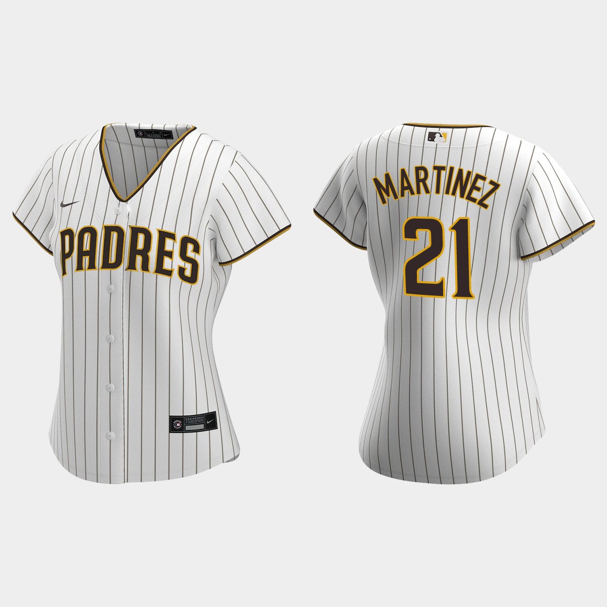Women San Diego Padres Nick Martinez White Brown  Jersey