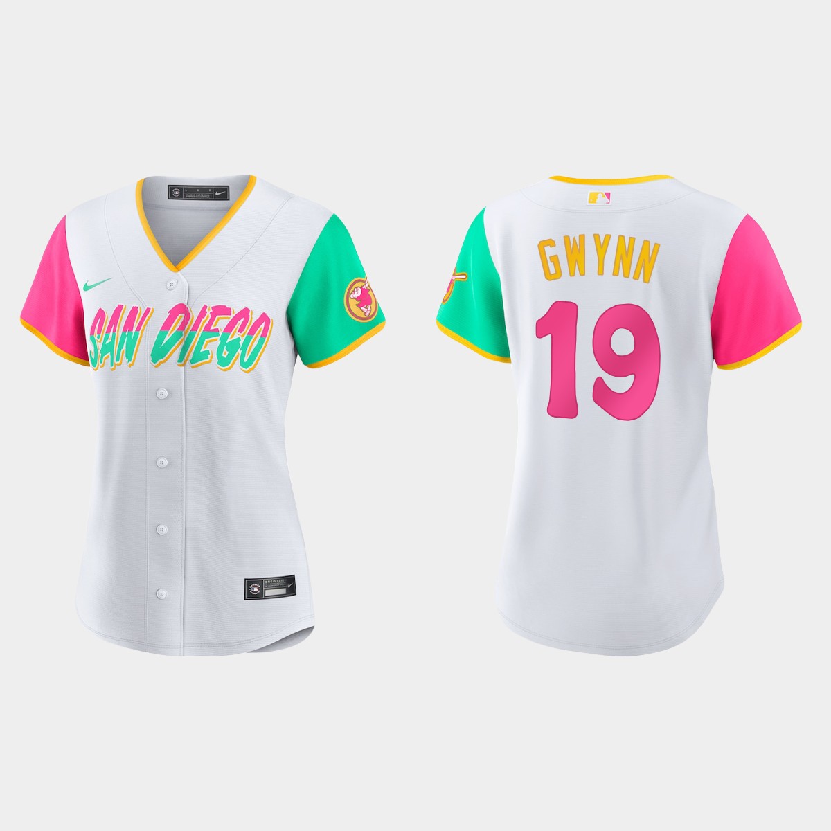 Women San Diego Padres Tony Gwynn White 2022 City Connect  Jersey