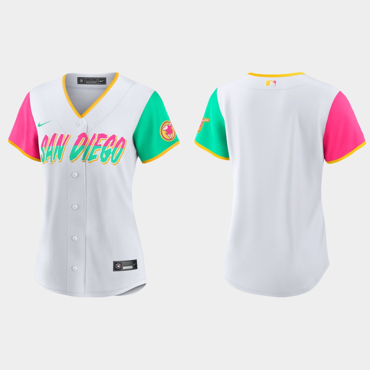 Women San Diego Padres White 2022 City Connect  Team Jersey