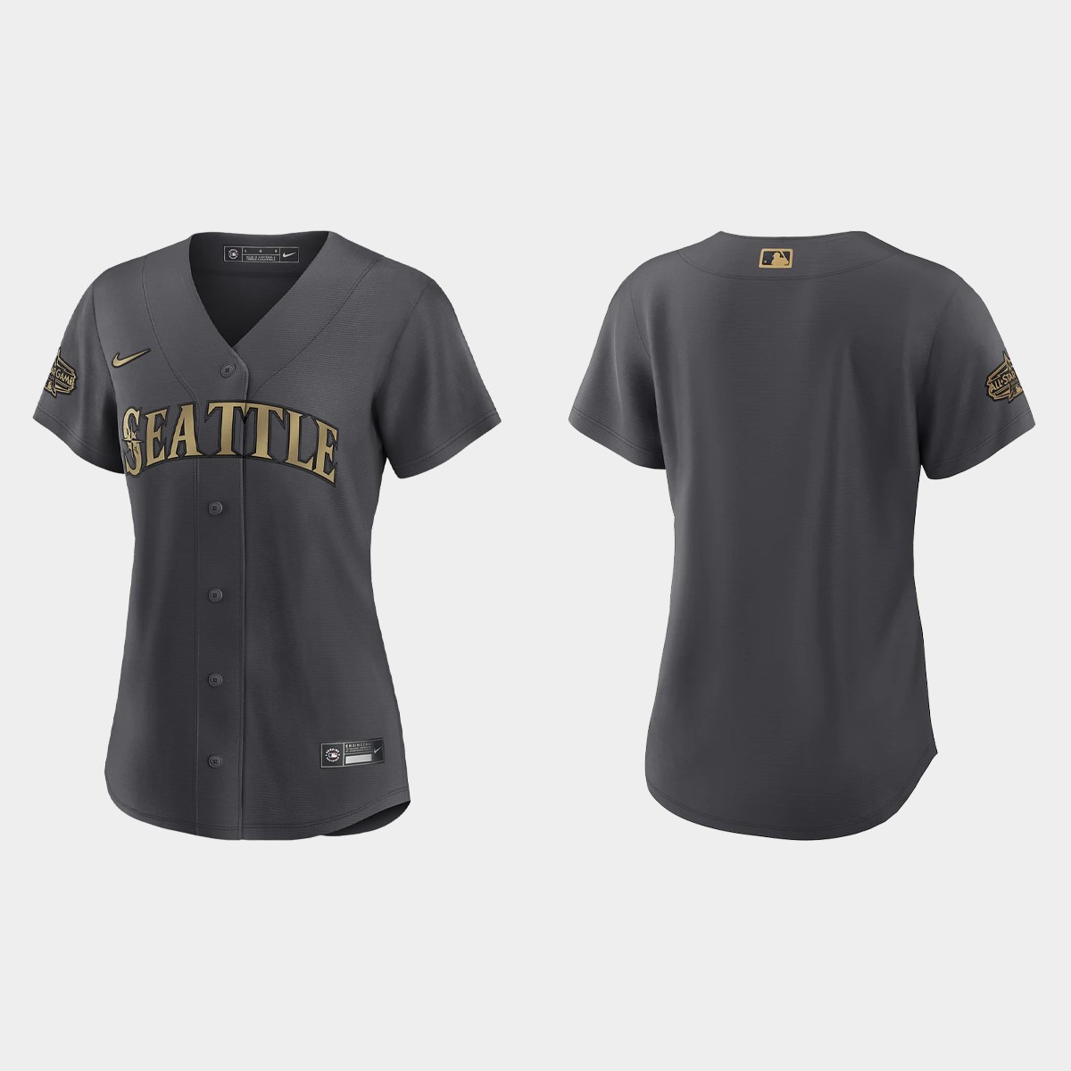 Women Seattle Mariners Charcoal 2022 MLB All-Star Game  Jersey
