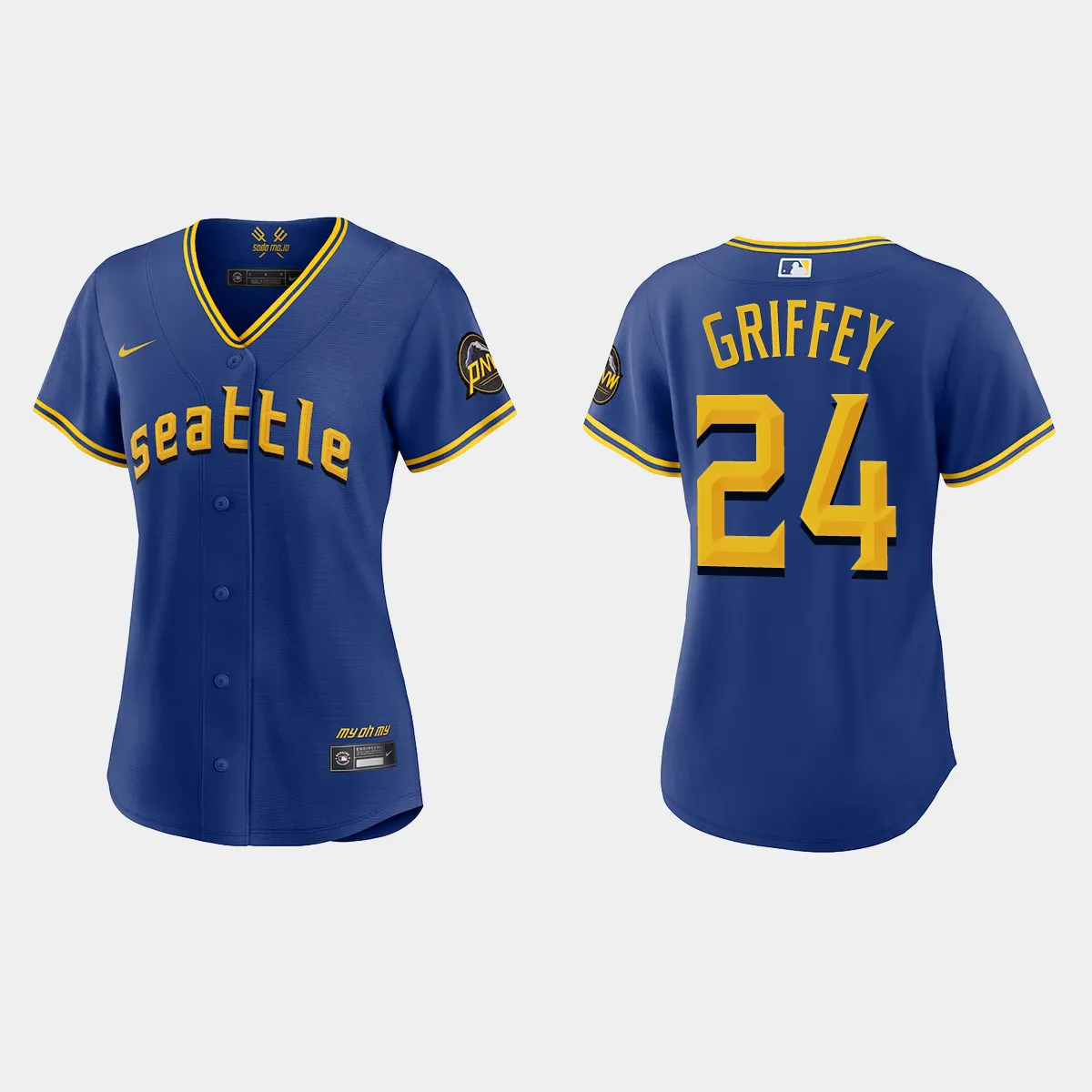 Women Seattle Mariners Ken Griffey Jr. Royal 2023 City Connect  Jersey
